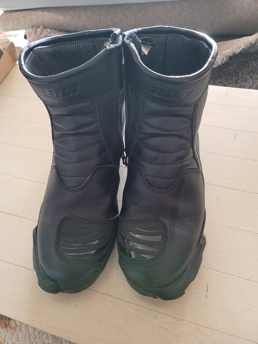 Men's Black Motorcycle Riding Boots